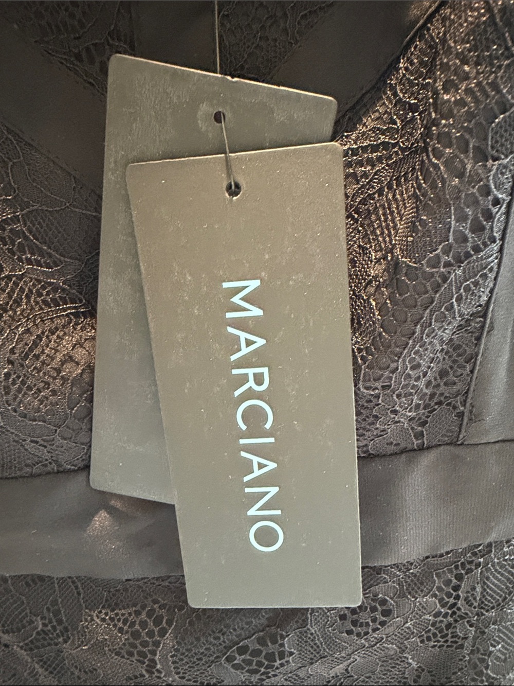 Marciano Black Lace Evening Dress - Picture 5 of 12